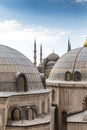 View from the Hagia Sophia to the Sultan Ahmet Mosque Royalty Free Stock Photo