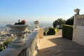 View of Haifa from Bahai gardens. Israel Royalty Free Stock Photo