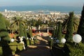 View of Haifa from Bahai gardens. Israel Royalty Free Stock Photo