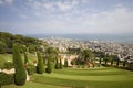 View of Haifa from Bahai'i gardens Royalty Free Stock Photo