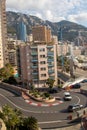 A view of the hairpin bend from the Monaco Grand Prix Circuit