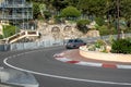 A view of the hairpin bend from the Monaco Grand Prix Circuit