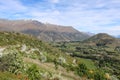 Hairpin bends, Crown Range Road, Otago, New Zealand