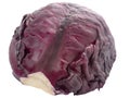 Half of red cabbage isolated on white. Looks like a brain