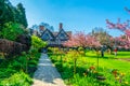 View of the Hall's Croft gardens in Stratford upon Avon, England Royalty Free Stock Photo