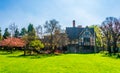 View of the Hall's Croft gardens in Stratford upon Avon, England Royalty Free Stock Photo