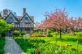 View of the Hall's Croft gardens in Stratford upon Avon, England Royalty Free Stock Photo