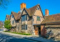 View of the Hall's Croft in Stratford upon Avon where daughter of William Shakespeare lived, England Royalty Free Stock Photo
