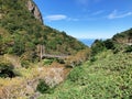 View from Hallasan volcano. Jeju island, South Korea Royalty Free Stock Photo