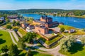 View of Hame castle in Finnish town Hameenlinna