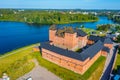 View of Hame castle in Finnish town Hameenlinna