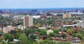 Hamilton, Ontario with Skyway bridge in background