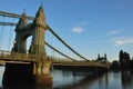 View of Hammersmith bridge in London