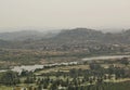 View of Hampi and Tungabhadra river, Hampi, India Royalty Free Stock Photo