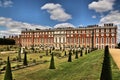 A view of Hampton Court Palace in London