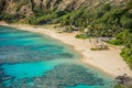 Hanauma Bay beach in Oahu, Hawaii