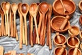 View handmade wooden kitchen utensils