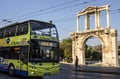 A view of Handrian`s Arch in Athens, Greece