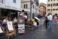 Happy Hour bar and restaurant in Rome, Italy Royalty Free Stock Photo