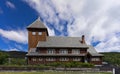 View of Harad kyrje  the Church of the town of Gol Norway Royalty Free Stock Photo