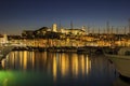 View on the harbor in Cannes on French Riviera