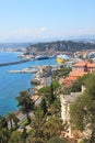 View of harbor of the city of Nice. Royalty Free Stock Photo