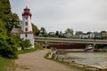 Kincardine, Ontario Lighthouse And Penetangore River Royalty Free Stock Photo