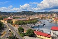 Harbor and city of La Spezia, Italy. Royalty Free Stock Photo