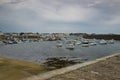 View on the harbor of Quiberon in Finistere in Brittany