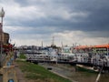 Tulcea harbour, Danube Delta Romania Royalty Free Stock Photo