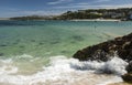 View of harbour from beach at St, Ives Cornwall Royalty Free Stock Photo