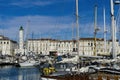 View of the harbour of the French city of La Rochelle.