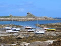 Boats at Beg ar Spins Harbour, Finistere, France.