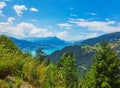 View from the Harderkulm in Switzerland in summer Royalty Free Stock Photo