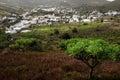 .View of Haria, the valley of the thousand palm trees in Lanzarote