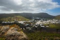 .View of Haria, the valley of the thousand palm trees in Lanzarote