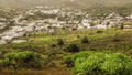 View of Haria, the valley of the thousand palm trees in Lanzarote