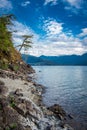 View of harrison lake near harrison hot springs british columbia canada Royalty Free Stock Photo