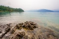 View of harrison lake near harrison hot springs british columbia canada Royalty Free Stock Photo