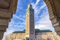 View of Hassan II mosque in the middle of the day - The Hassan II Mosque or Grande MosquÃÂ©e Hassan II is a mosque in Casablanca,