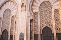 view of hassan II mosque& x27;s big gate - Casablanca, Morocco Royalty Free Stock Photo