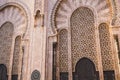 view of hassan II mosque& x27;s big gate - Casablanca, Morocco Royalty Free Stock Photo