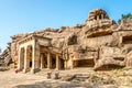 View at the Hathi Gumpha cave of Udayagiri caves complex in Bhubaneswar - Odisha, India