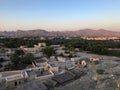 View on the Hatta city and mountains UAE