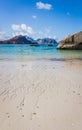 View of Haukland beach, Lofoten islands, Norway