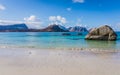 View of Haukland beach, Lofoten islands, Norway