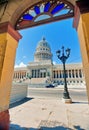 View of Havana Capitol building and building arch