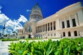 View of Havana Capitol building and its garden