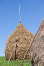 View of a hay bundle Royalty Free Stock Photo