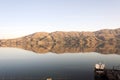 A view of a Hazar lake and mountains in Elazig, Turkey Royalty Free Stock Photo